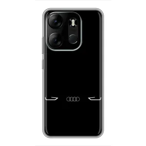 Силиконовый бампер с картинкой машины на Tecno Spark Go 2023 (BF7) (Силует Audi)