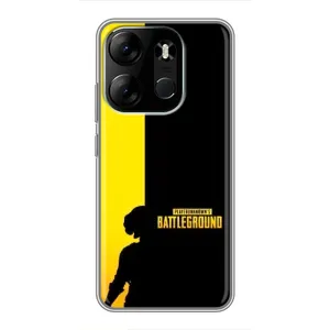 Чохол (TPU) з картинкою "Лого Пабг" на Техно Спарк го (2023) (Battlegrounds)