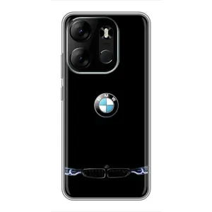 Силіконовий бампер з картинкою машини на Tecno Spark Go 2023 (BF7) (Чорний BMW)