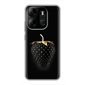Чохол з зображенням смачної їжі для Tecno Spark Go 2023 (BF7) (Чорна полуниця)