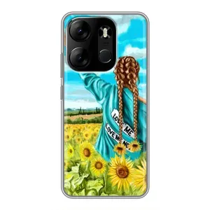 Чохол Стильні дівчата на Tecno Spark Go 2023 (BF7) (Дівчина на полі)