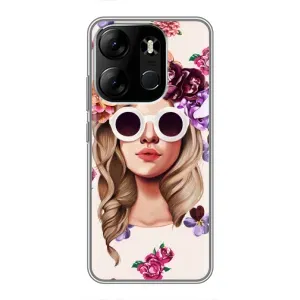 Чохол з картинкою Модні Дівчата Tecno Spark Go 2023 (BF7) (Дівчина в окулярах)