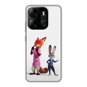 Силіконовий чохол з принтом Зоотрополіс для Tecno Spark Go 2023 (BF7) (Джуді і Нік)
