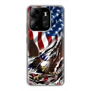Чохол Прапор USA для Tecno Spark Go 2023 (BF7) (Прапор USA)