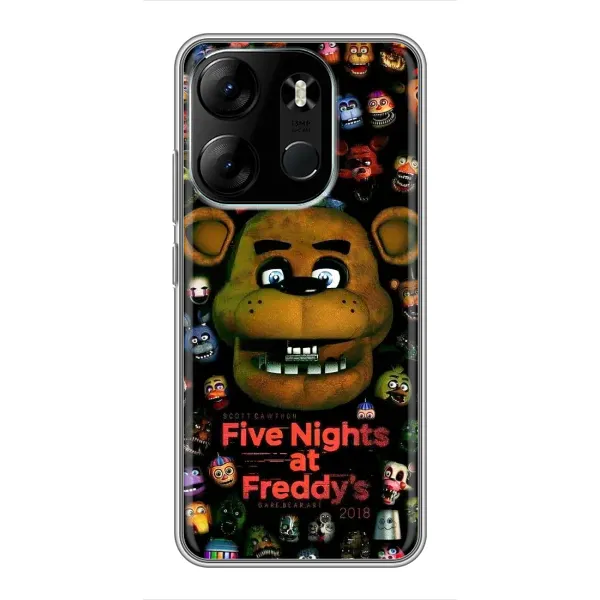Чехол с рисунком «Freddy» для TECNO Spark Go 2023 (BF7) Чехол с рисунком «Freddy» для TECNO Spark Go 2023 (BF7)