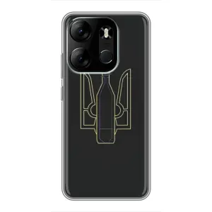 Чехол с картинкой (Патриотический ГЕРБ) на Tecno Spark Go 2023 (BF7) (Герб - Молотова)