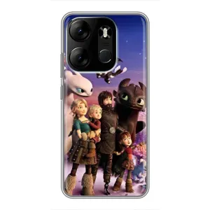 Чехол дракон Беззубик для Tecno Spark Go 2023 (BF7) (Герои дракона)
