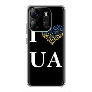 Силиконовый Чехол на Tecno Spark Go 2023 (BF7) (Я-Украина) (I Love UA)