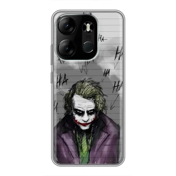 Чехол с рисунком «Joker клоун» для TECNO Spark Go 2023 (BF7) Чехол с рисунком «Joker клоун» для TECNO Spark Go 2023 (BF7)