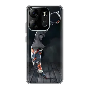 Чехол КИБЕРСПОРТ для Tecno Spark Go 2023 (BF7) (Кинжал КС ГО)