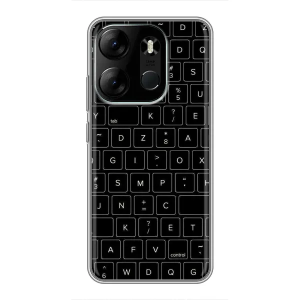 Чехол с рисунком «Клавиатура» для TECNO Spark Go 2023 (BF7) Чехол с рисунком «Клавиатура» для TECNO Spark Go 2023 (BF7)