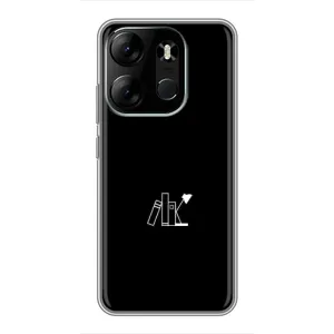 Чохол з картинками на чорному фоні для Tecno Spark Go 2023 (BF7) (Книжки)