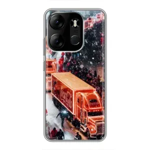 Чехлы на Новый Год Tecno Spark Go 2023 (BF7) (Кока Кола)