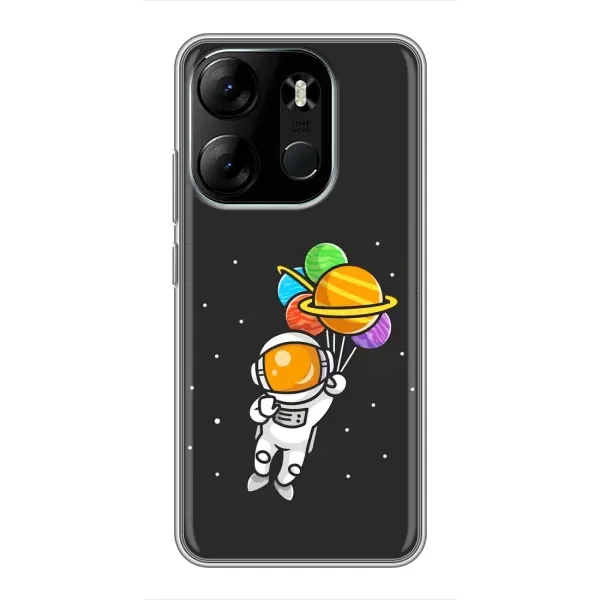 Чехол с рисунком «Космонавт с шариками» для TECNO Spark Go 2023 (BF7) Чехол с рисунком «Космонавт с шариками» для TECNO Spark Go 2023 (BF7)