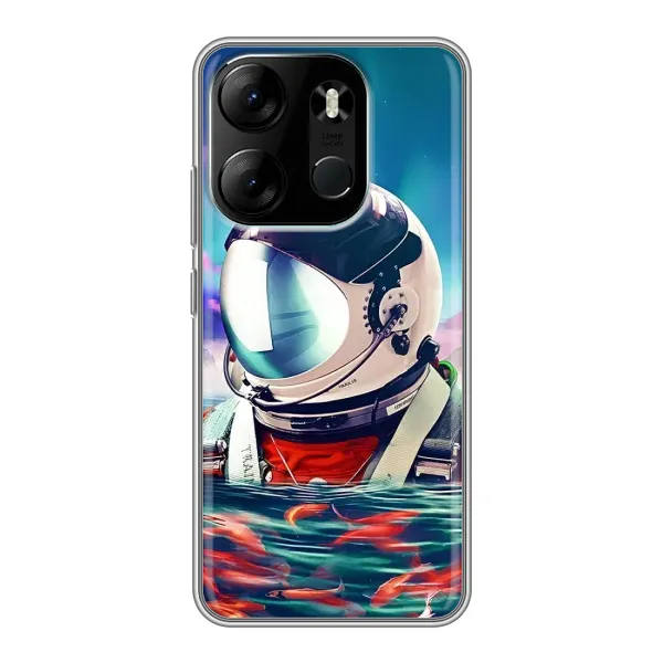 Чехол с рисунком «Космонавт в воде» для TECNO Spark Go 2023 (BF7) Чехол с рисунком «Космонавт в воде» для TECNO Spark Go 2023 (BF7)