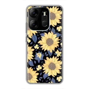 Чехлы с тематикой "ЦВЕТЫ" на Tecno Spark Go 2023 (BF7) (красивые цветы)