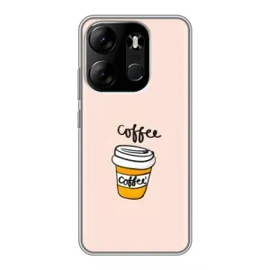 Чохол з зображенням смачної їжі для Tecno Spark Go 2023 (BF7) (Кружка Кави)
