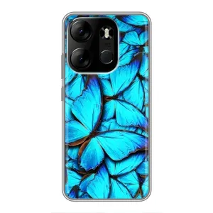 Силіконовий бампер з картинкою звірів для Tecno Spark Go 2023 (BF7) (Крила метеликів)