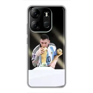 Чехлы Лео Месси Аргентина для Tecno Spark Go 2023 (BF7) (Кубок Мира)