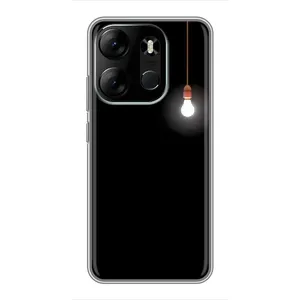 Чохол з картинками на чорному фоні для Tecno Spark Go 2023 (BF7) (Лампочка)