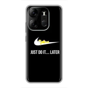 Силиконовый Чехол на Tecno Spark Go 2023 (BF7) с картинкой Nike (Later)