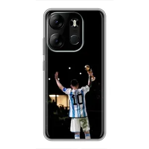 Чехлы Лео Месси Аргентина для Tecno Spark Go 2023 (BF7) (Лео Чемпион)