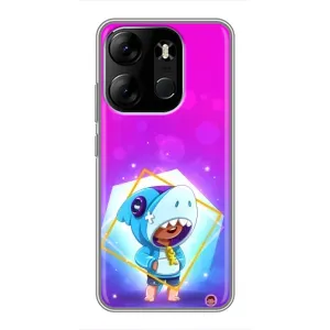 Чохол Бравл Старс для Tecno Spark Go 2023 (BF7) (Леон у костюмі Акули)