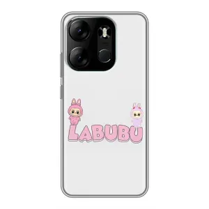 Чехол с принтом Лабубу для Tecno Spark Go 2023 (BF7) (Логотип Лабубу)