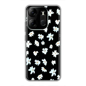 Чехол с ромашками на Tecno Spark Go 2023 (BF7) (Маленькие ромашки)