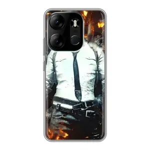 Чохол з картинкою "Герой Pubg" на Tecno Spark Go 2023 (BF7) (Man Пубг)