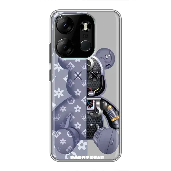 Чехол с рисунком «Медведь Louis Vuitton» для TECNO Spark Go 2023 (BF7)