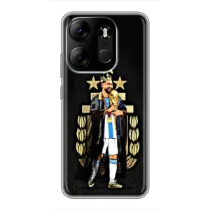 Чехлы Лео Месси Аргентина для Tecno Spark Go 2023 (BF7) (Месси король)