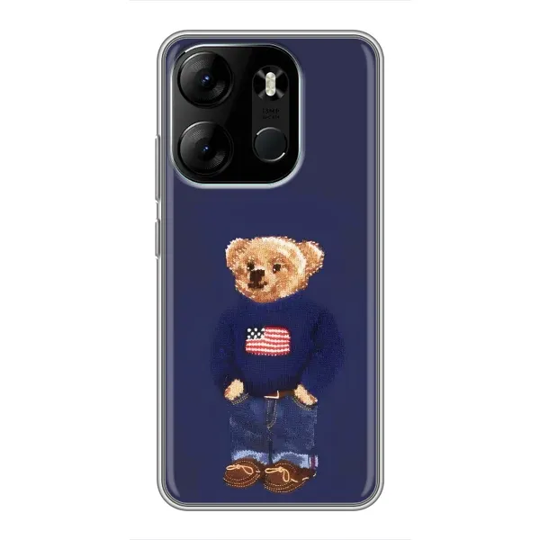 Чехол с рисунком «Мишка USA» для TECNO Spark Go 2023 (BF7) Чехол с рисунком «Мишка USA» для TECNO Spark Go 2023 (BF7)