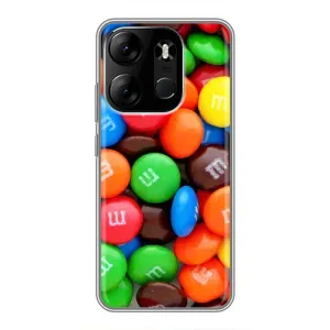 Чохол з зображенням смачної їжі для Tecno Spark Go 2023 (BF7) (Різнокольорові M&M'S)
