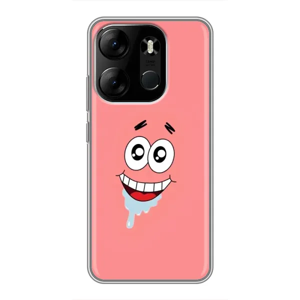 Чехол с рисунком «Мордочка Патрика» для TECNO Spark Go 2023 (BF7)