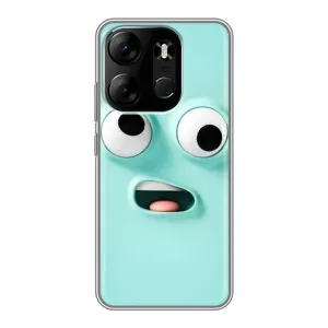 Силиконовые Чехлы (смешные стикеры) для Tecno Spark Go 2023 (BF7) (Забавное мятное лицо)