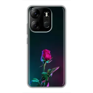 Чохли з принтом Троянд для Tecno Spark Go 2023 (BF7) (Нічна троянда)