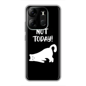 Бампер с изображением Котиков для Техно Спарк ГО (2023) (Not Today)