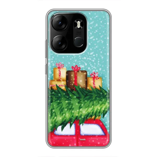 Чехол с рисунком «Новогодние подарки» для TECNO Spark Go 2023 (BF7) Чехол с рисунком «Новогодние подарки» для TECNO Spark Go 2023 (BF7)