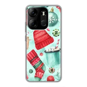 Чехол Санта Клаус для Tecno Spark Go 2023 (BF7) (Одежда)