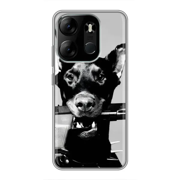 Чехол с рисунком «Опасный доберман» для TECNO Spark Go 2023 (BF7) Чехол с рисунком «Опасный доберман» для TECNO Spark Go 2023 (BF7)