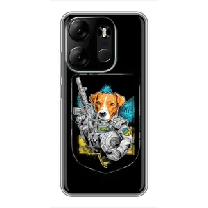 Чехол с принтом для Tecno Spark Go 2023 (BF7) (Патрон Воин)
