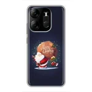 Чехол Санта Клаус для Tecno Spark Go 2023 (BF7) (Подарки от Санты)