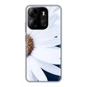 Чехол с ромашками на Tecno Spark Go 2023 (BF7) (Пол ромашки)