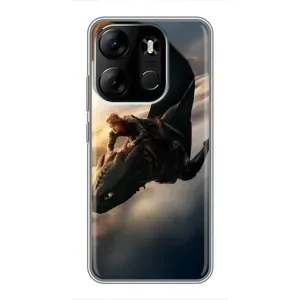 Чехол дракон Беззубик для Tecno Spark Go 2023 (BF7) (Полет Беззубика)