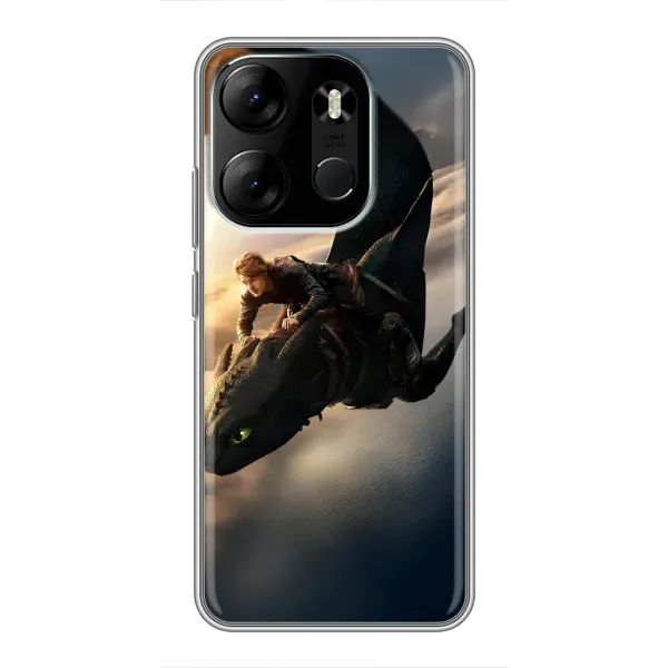 Чехол с рисунком «Полет Беззубика» для TECNO Spark Go 2023 (BF7) Чехол с рисунком «Полет Беззубика» для TECNO Spark Go 2023 (BF7)