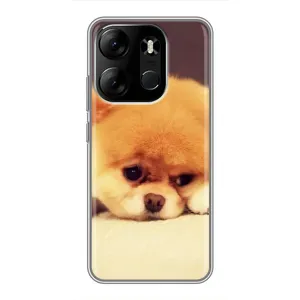 Чехол (ТПУ) Милые собачки для Tecno Spark Go 2023 (BF7) (Померанский шпиц)