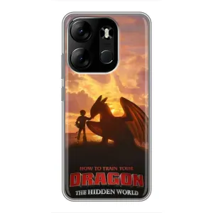Чехол дракон Беззубик для Tecno Spark Go 2023 (BF7) (Постер Беззубика)