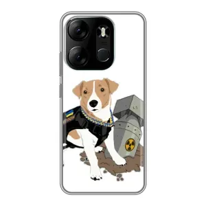 Чехол с принтом Собаки Патрон для Tecno Spark Go 2023 (BF7) (Пёс Патрон с ракетой)