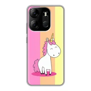 Чехол Unicorn на Tecno Spark Go 2023 (BF7) (Радужный Единорог)